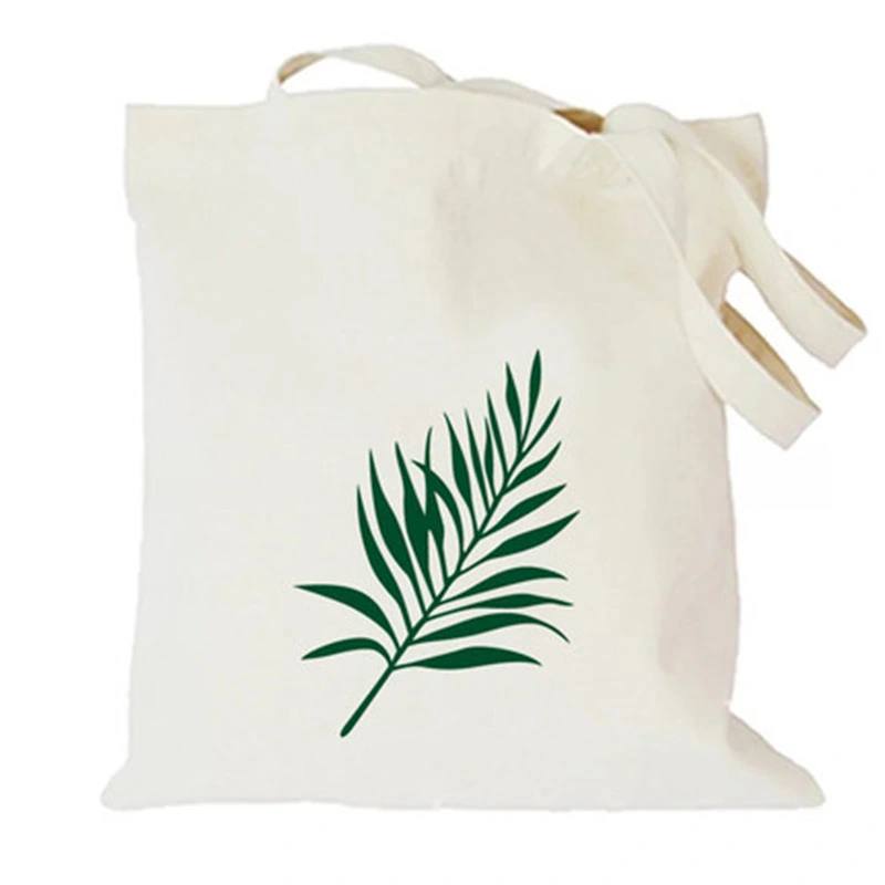 Reusable 100% Natural Canvas Cotton Textile Fabric Carrier Bag